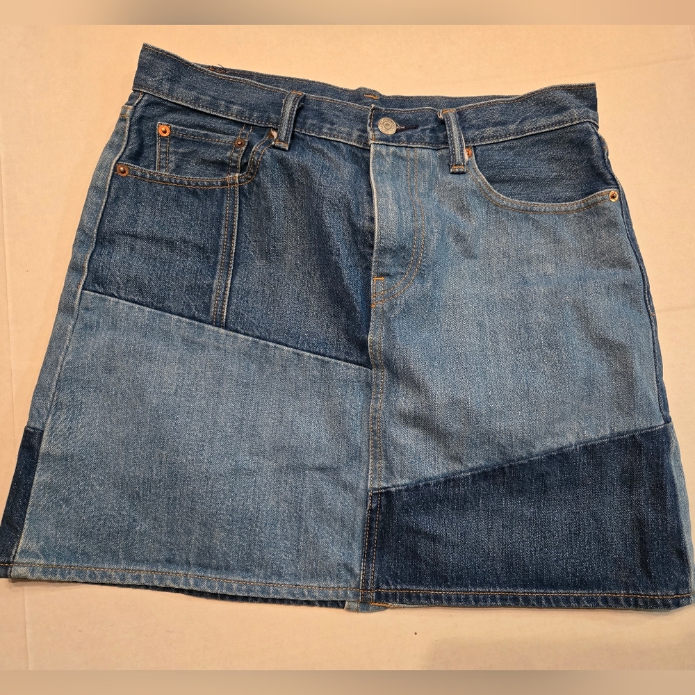 Levi’s Patchwork Denim Skirt - image 1